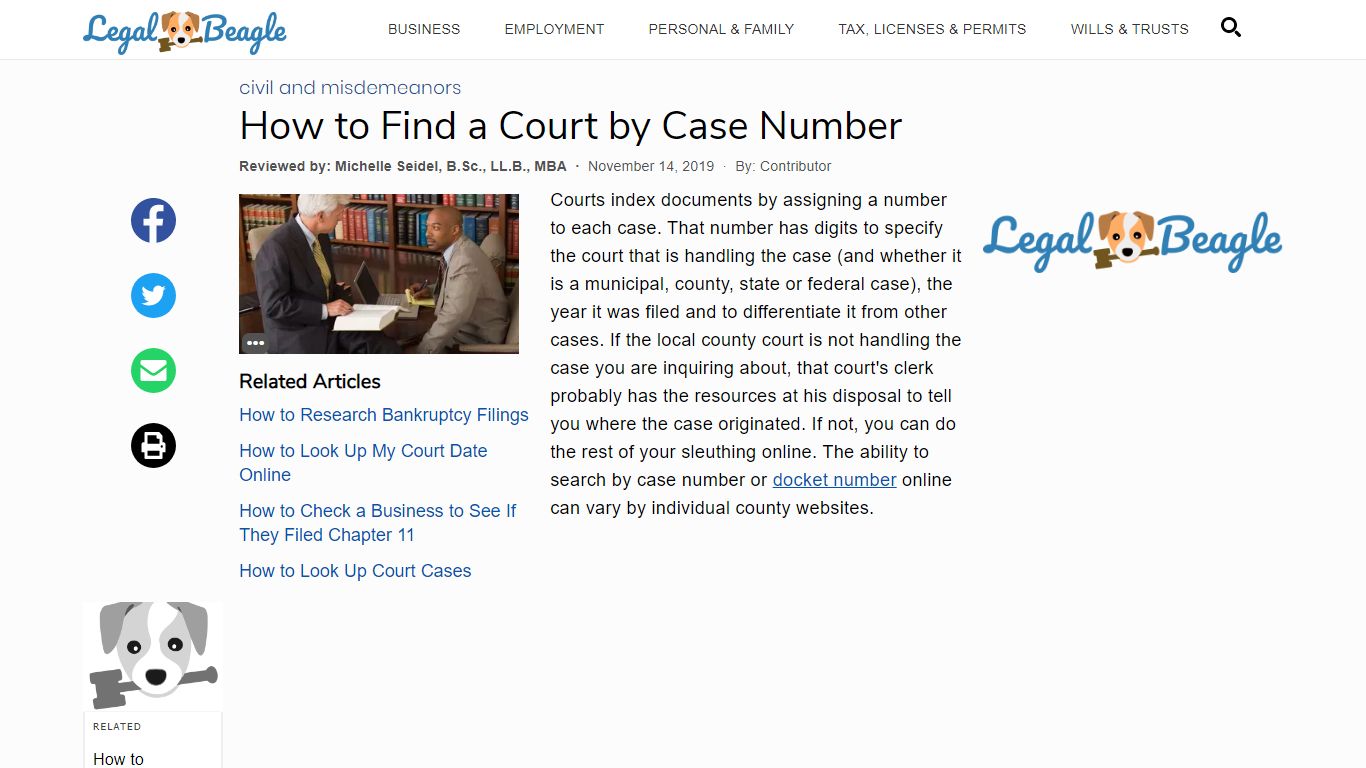 How to Find a Court by Case Number | Legal Beagle